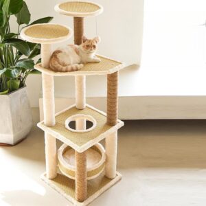 5-Tier Single Nest Cat Tree with Ladder