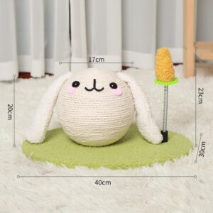 Bunny Cat Scratch Ball – Large