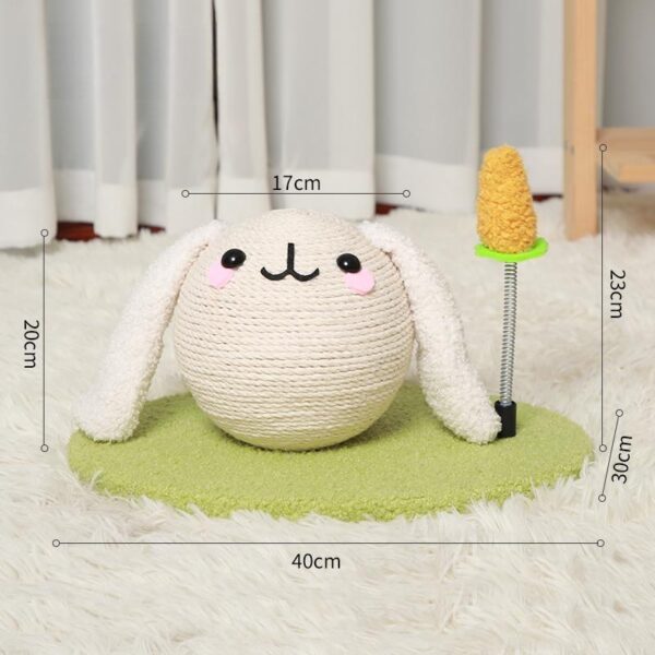Bunny Cat Scratch Ball – Large