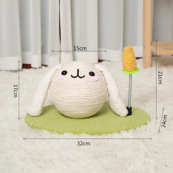Bunny Cat Scratch Ball – Small