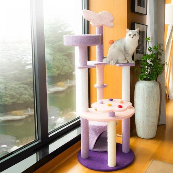 Butterfly Blossom Cat Tree – Deluxe Large Size