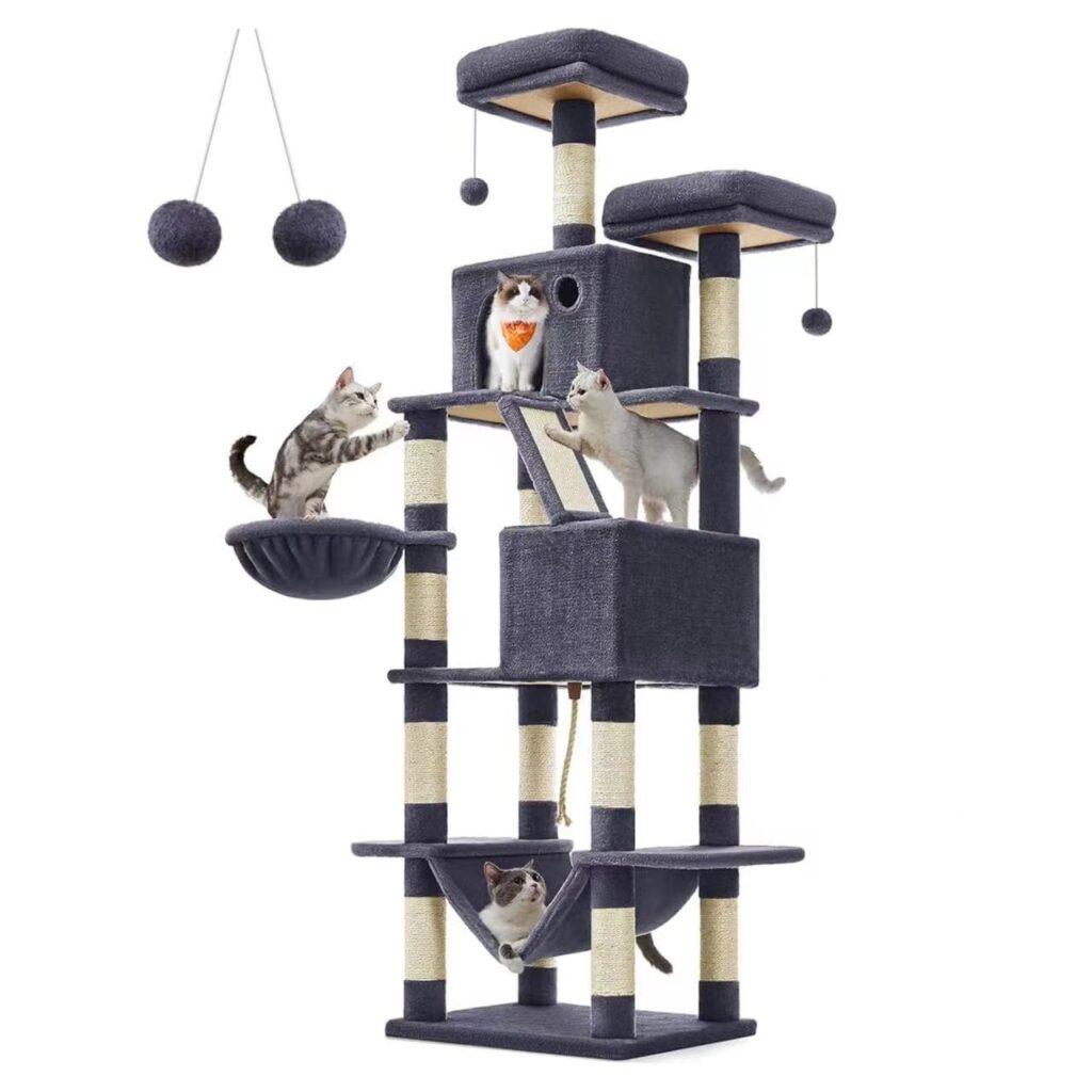 Classic Cat Tower with Double Iron Rings