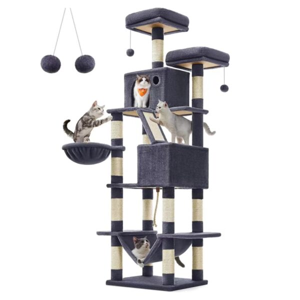 Classic Cat Tower with Double Iron Rings