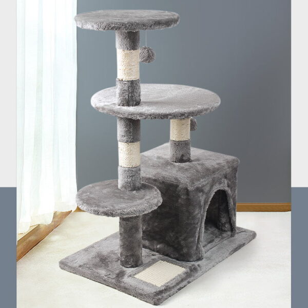 Classic Four-Level Cat Tree with Square Nests