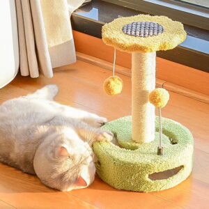 Colorful Spinning Cat Tower