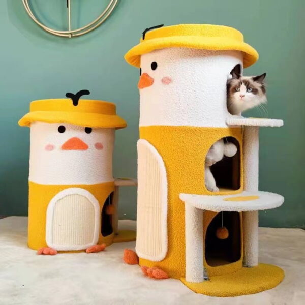 Cute Duck Sisal Scratching Post – Small Size