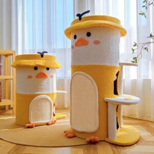Cute Duck Sisal Scratching Post – Small Size