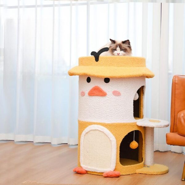 Cute Duck Sisal Scratching Post – Small Size