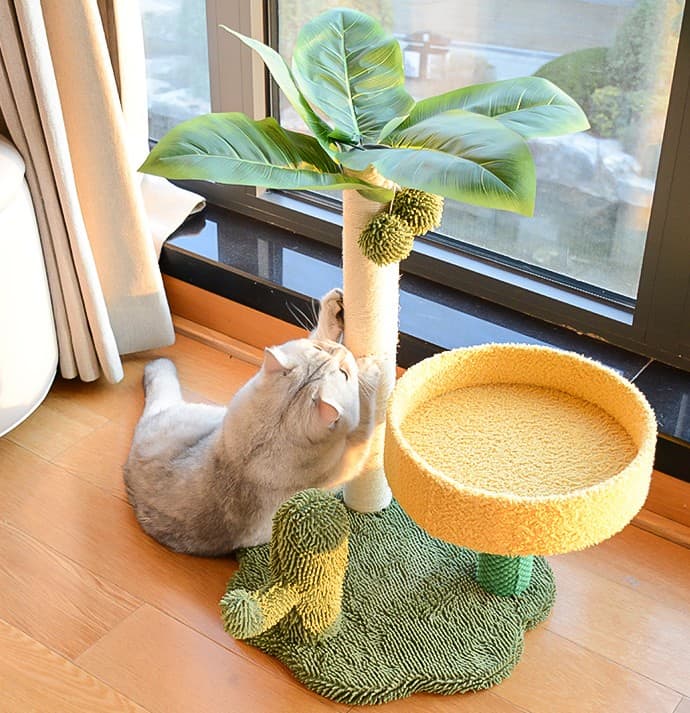 Deluxe Coconut Tree Cat Tower