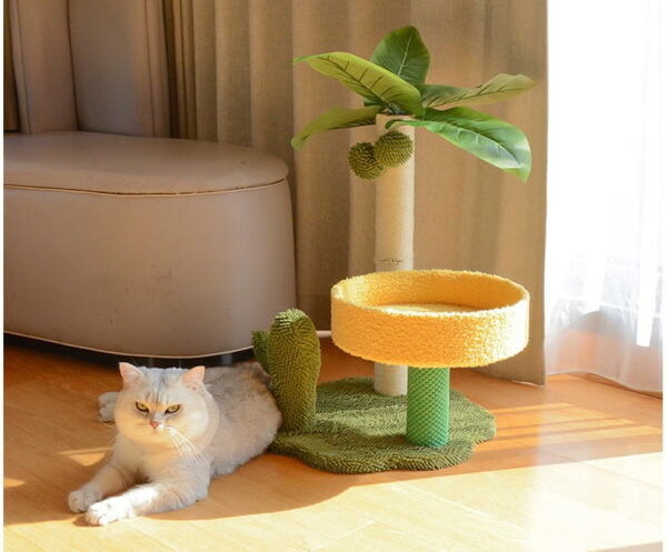 Deluxe Coconut Tree Cat Tower