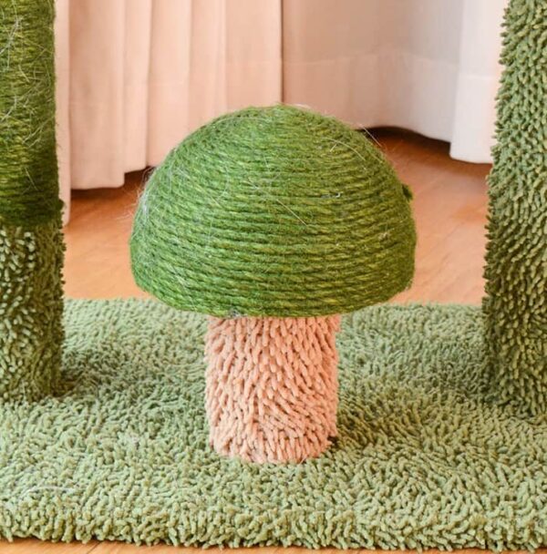 Double-Layer Mushroom Cactus Cat Tree