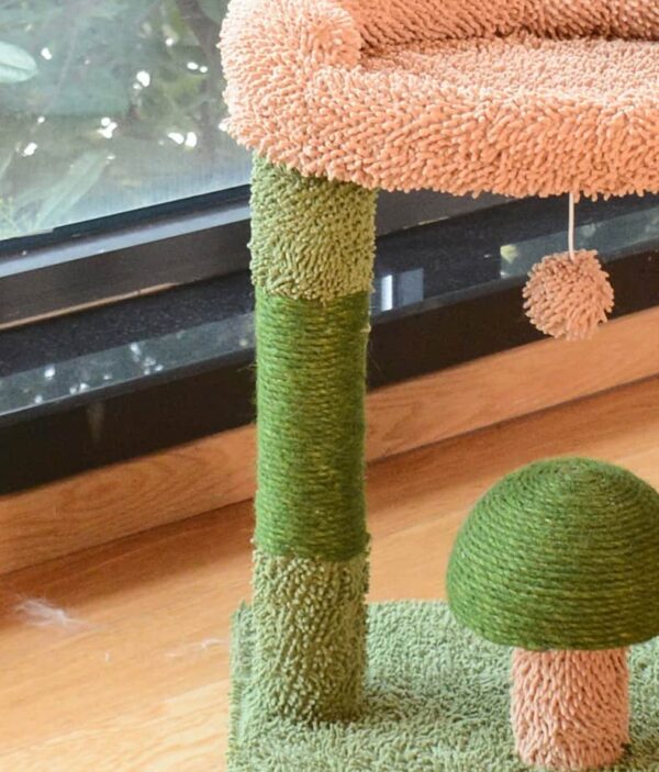 Double-Layer Mushroom Cactus Cat Tree