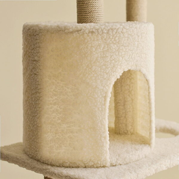 Double Platform Cat Tree with Two Cozy Nests