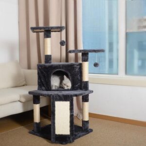 Dynamic Racing-Themed Cat Tower