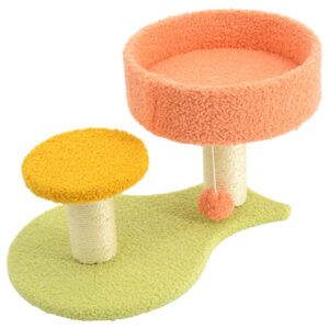 Fish Base Cat Tree with Platform & Nest