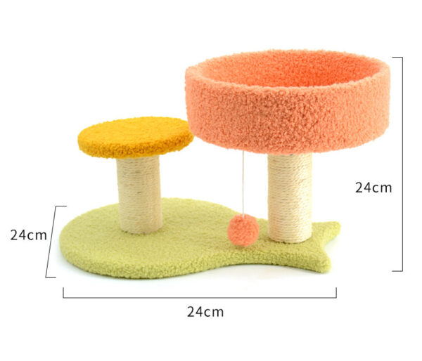 Fish Base Cat Tree with Platform & Nest
