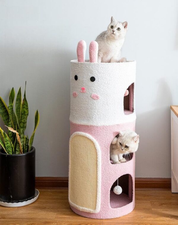 Large Adorable Rabbit Sisal Scratching Post