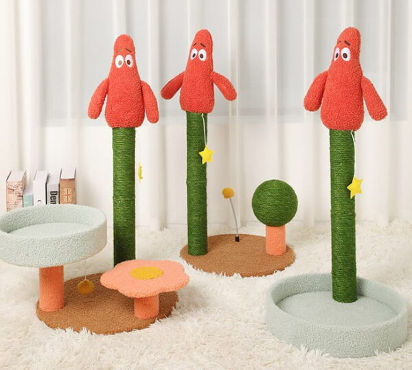 Large Red Character Fun Cat Tree