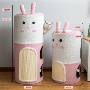 Small Adorable Rabbit Sisal Scratching Post