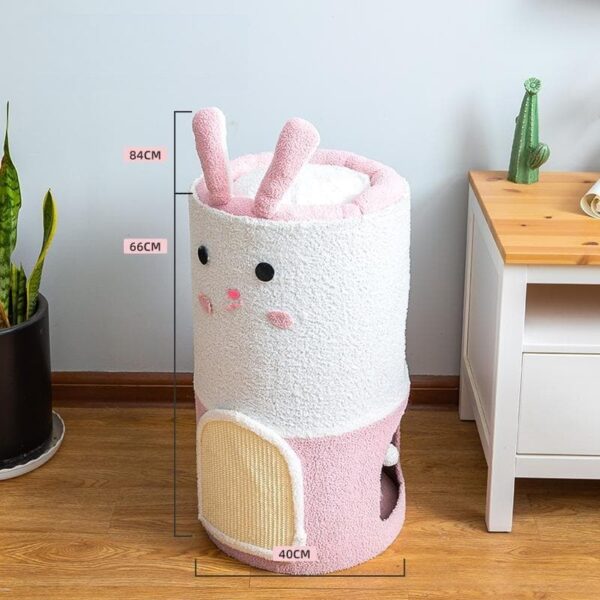 Small Adorable Rabbit Sisal Scratching Post