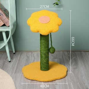 Small Sunflower Cat Tree with Sunflower Posts