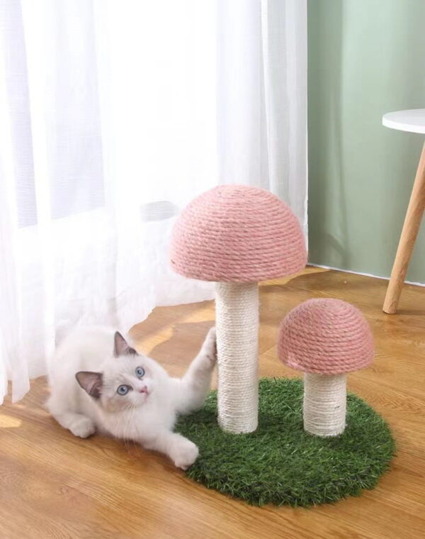 Twin Mushroom Cat Tower