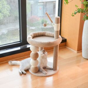 Upgraded Double-Layer Cat Tree with Four Balls