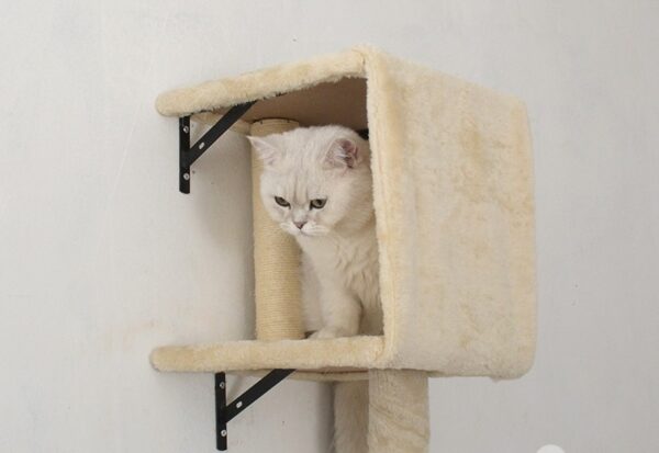 Wall-Mounted Vertical Cat Tower