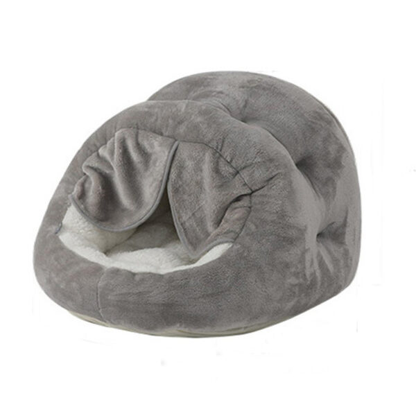 Cozy Cave Pet Bed – Semi-Enclosed Nest for Cats & Small Dogs