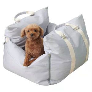 Cozy Pet Car Seat & Sofa Bed with Safety Straps – Dog & Cat Travel Carrier Bed