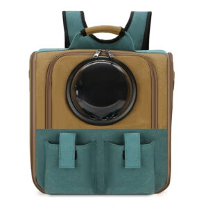 Dark Gray Space Capsule Pet Backpack for Cats & Small Dogs