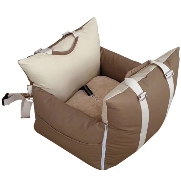 Deluxe Pet Car Seat & Sofa Bed – Safety Travel Bed for Small Dogs & Cats