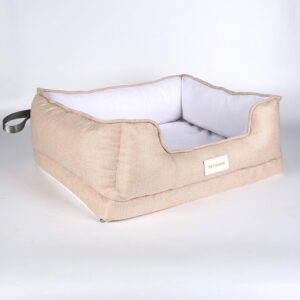 Rectangular Pet Bed with Raised Sides – Comfortable Lounger for Cats & Dogs
