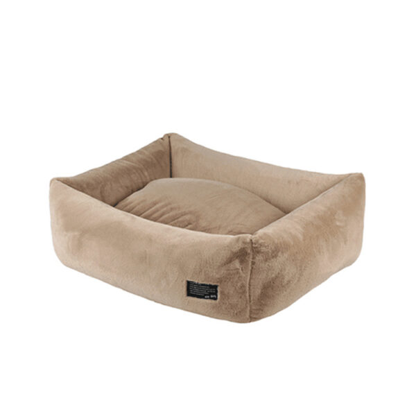 Square Plush Pet Bed – Soft Lounger for Cats & Small Dogs