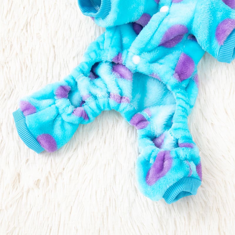 Blue Dinosaur Fleece Onesie for Cats & Small Dogs Blue Dinosaur Fleece Onesie for Cats & Small Dogs