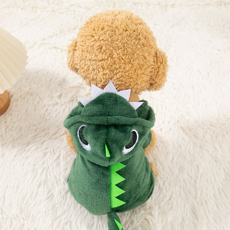 Green Dinosaur Hoodie for Cats & Small Dogs Green Dinosaur Hoodie for Cats & Small Dogs