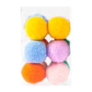 24 piece cat toy ball set assorted colors for multi cat households