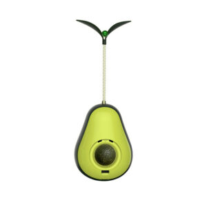 avocado shaped cat chew toy green teething relief for kittens