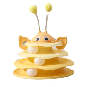 bumblebee cat tumbler toy treat dispensing puzzle for cats