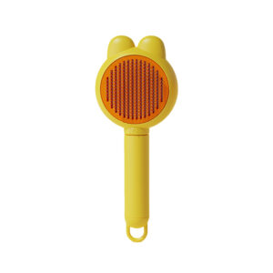 ergonomic cat nail clipper yellow handle with stainless steel blade