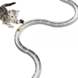 flexible modular cat track with built in ball