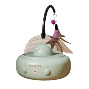 Jingle Ball Cat Toy in Pouch - Cream Coffee Colored Crinkle Toy