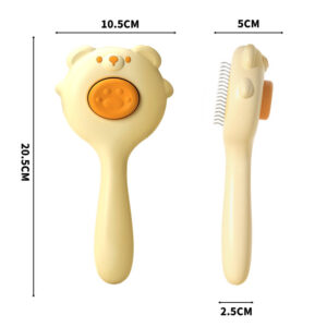 self cleaning cat hair brush purple deshedding tool for pets