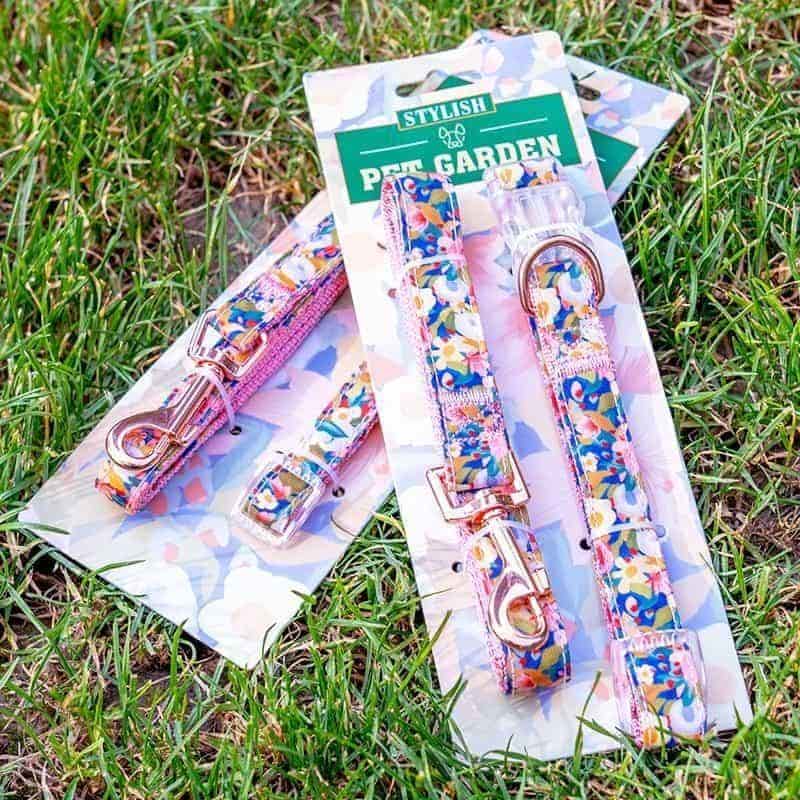 Floral Series Dog Collar & Leash Set Floral Series Dog Collar & Leash Set