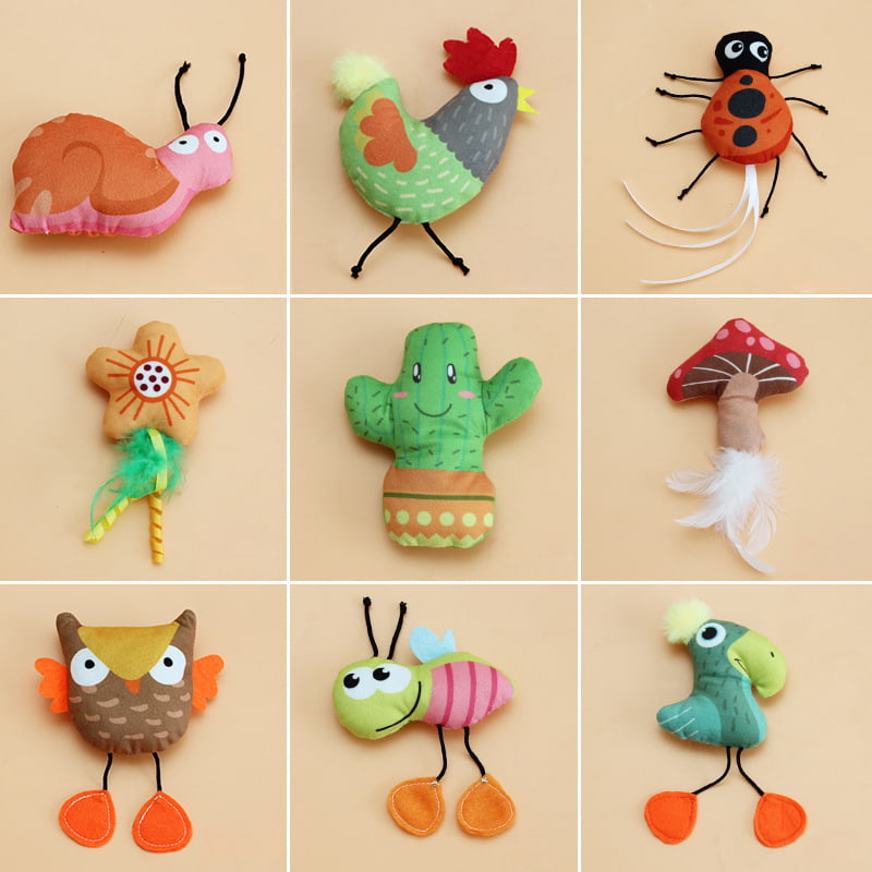 Forest Series Catnip Plush Interactive Toy Forest Series Catnip Plush Interactive Toy