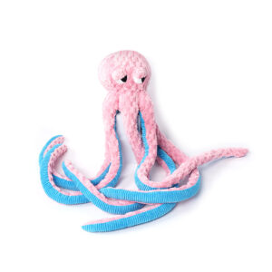 1m Long Squeaky Octopus Dog Chew & Tug Toy