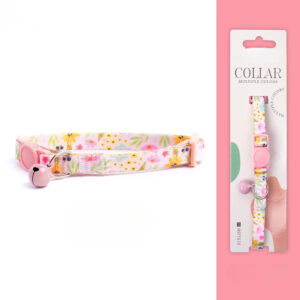Adjustable Cat Collar with Bell, Lightweight Safety Buckle Pet Necklace for Daily Wear