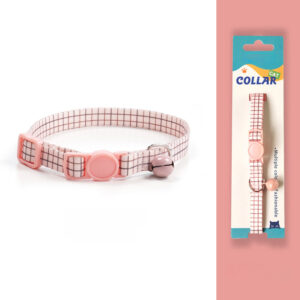 adjustable cat safety collar with bell and breakaway buckle