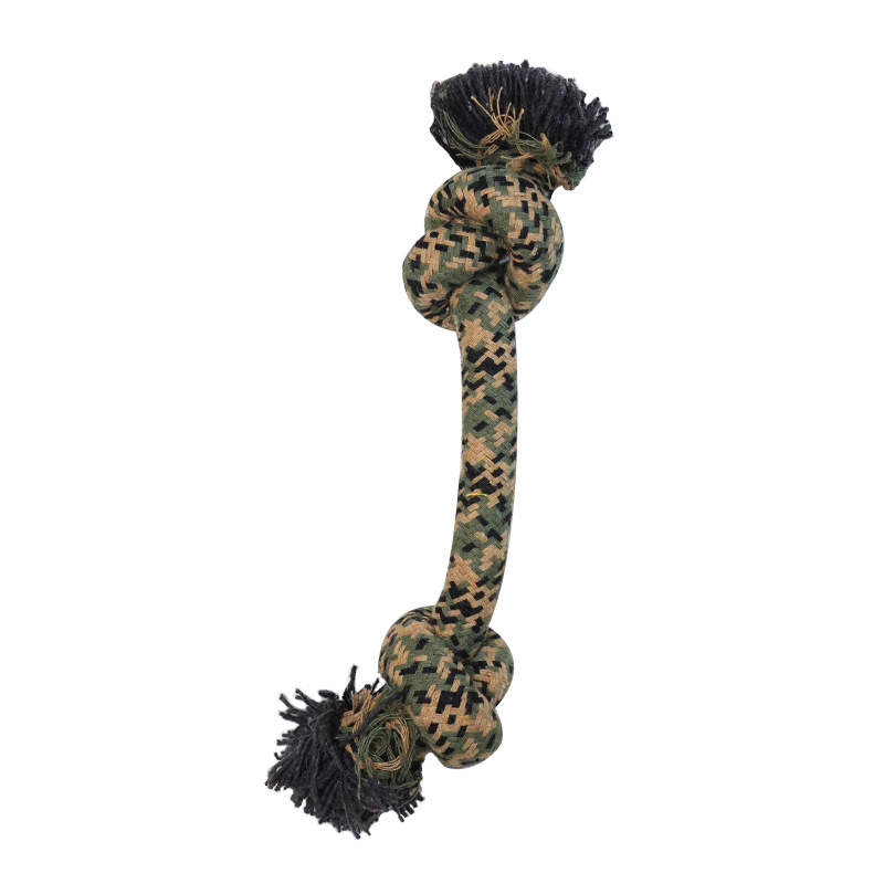 Camouflage Cotton Rope Ball Dog Chew & Interactive Toy Camouflage Cotton Rope Ball Dog Chew & Interactive Toy