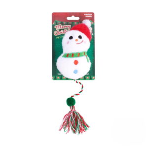 Christmas Pom-Pom Catnip Cotton Rope Ball Toy